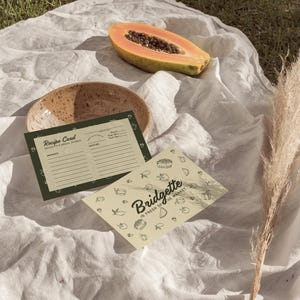 Modèle de carte de recette pour la douche nuptiale fraîchement sorti du marché