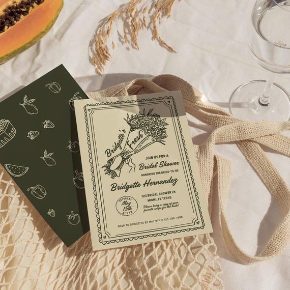 Fresh Off the Market Bridal Shower Invitation Template Editable Farmers Market Bridal Shower Invite Farmers Market Invitation Template