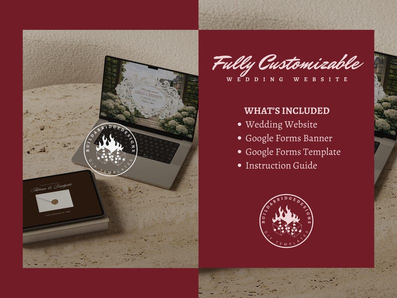Old Money Wedding Website Template Editable Digital Wedding Invitation Website RSVP Google Form Classy Wedding Website Invitation Moody image 7