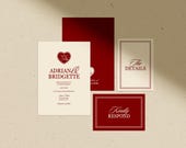 Romantic Wedding Invitation Template Whimsical Hand Drawn Wedding Invite Cupid Wedding Invitation Classy Wedding Suite Timeless Old Money