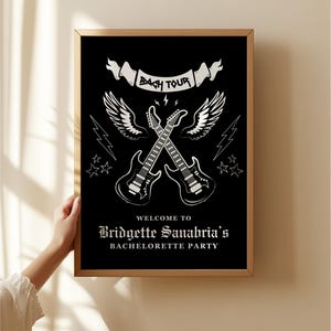 Bachelorette Tour Rock Bachelorette Weekend Welcome Sign Rock N Roll Bachelorette Party Alternative Bachelorette Farewell Tour Hen Party