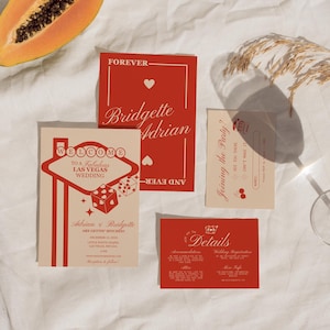 Lucky in Love Hochzeitseinladung Vegas Hochzeitseinladung Spielkarten Hochzeitseinladung Vorlage Vintage Wedding Papeterie Las Vegas