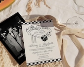 Las Vegas Elopement Announcement: Vintage Wedding Invitation (DIY Template)