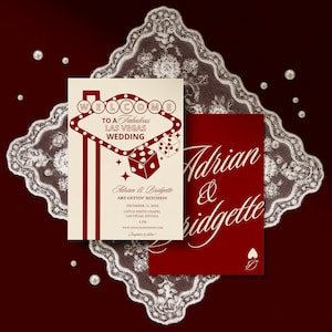 Vegas Wedding Invitation Template Editable Lucky in Love Wedding Invite Vintage Vegas Wedding Invitation Hand Drawn Vegas Wedding Invite
