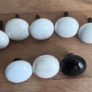Antique / Vintage Porcelain Door knobs - Lot of 8 - As found