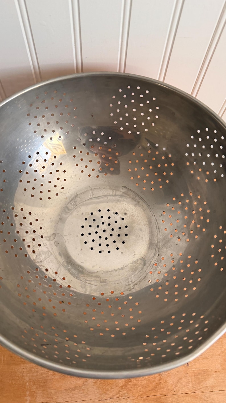 Extra Large Vintage Copper Colander Sieve French Style With Ornate ...