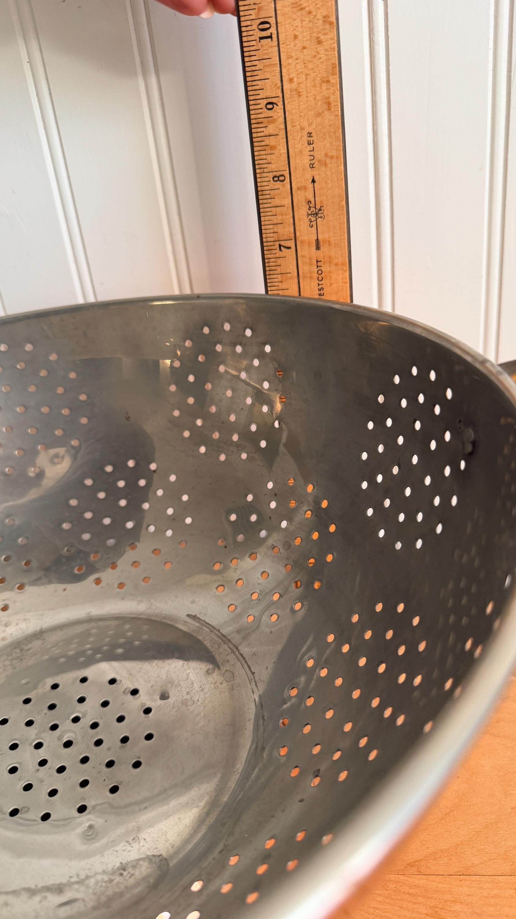 Extra Large Vintage Copper Colander Sieve French Style With Ornate ...