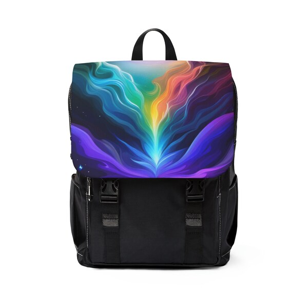 Red Galaxy Space Moon Earth Print Premium Backpack main image 1