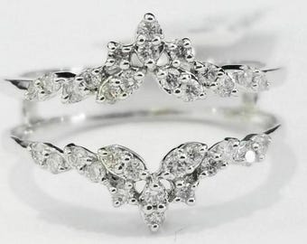 Anillo de moissanita de corte redondo con realce de diamantes, anillo de plata 925, anillo de boda, anillo de compromiso, anillo de aniversario, anillo de chaqueta