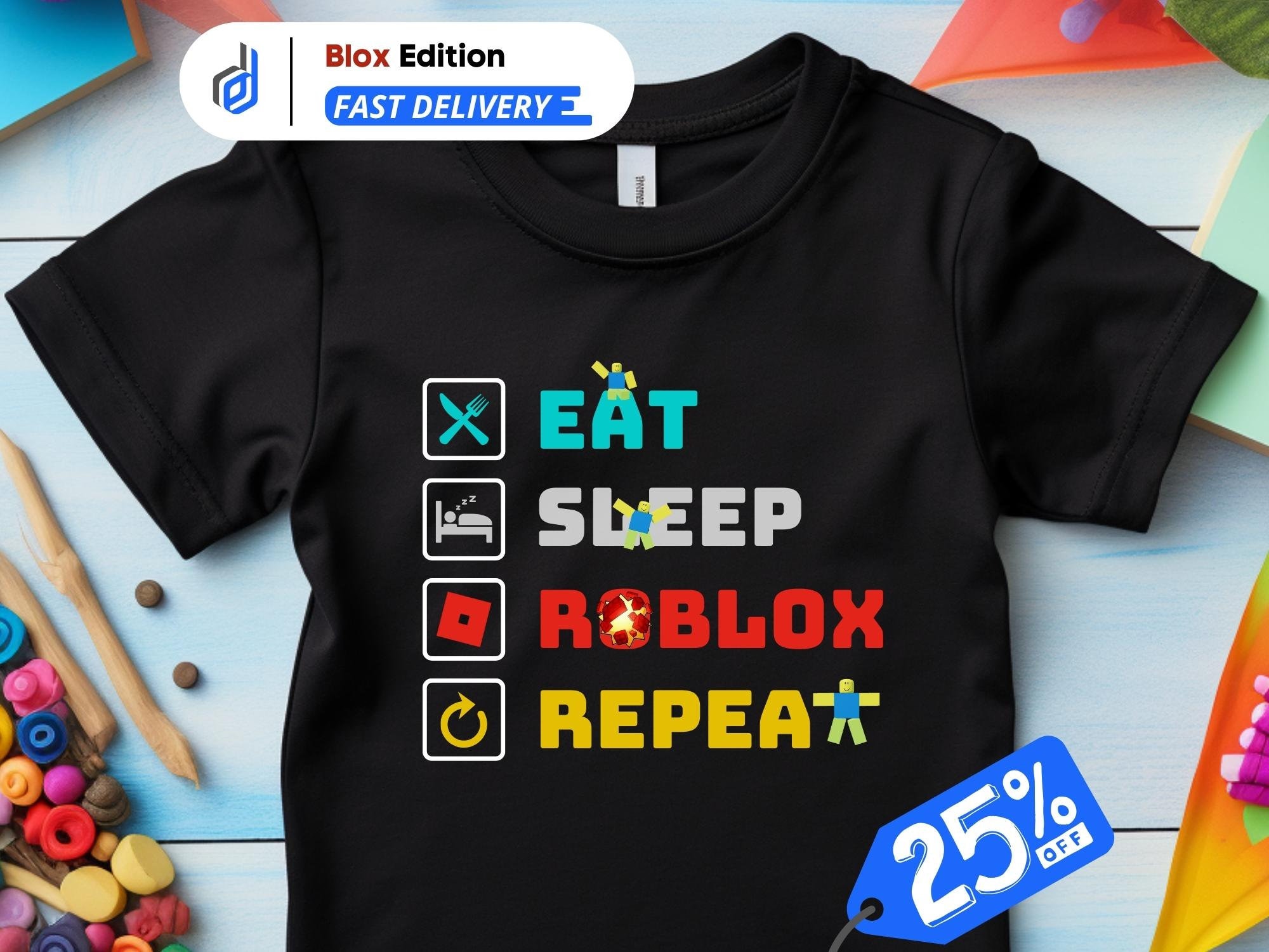 Eat Sleep Roblox Youth T-Shirt - Hoodiego
