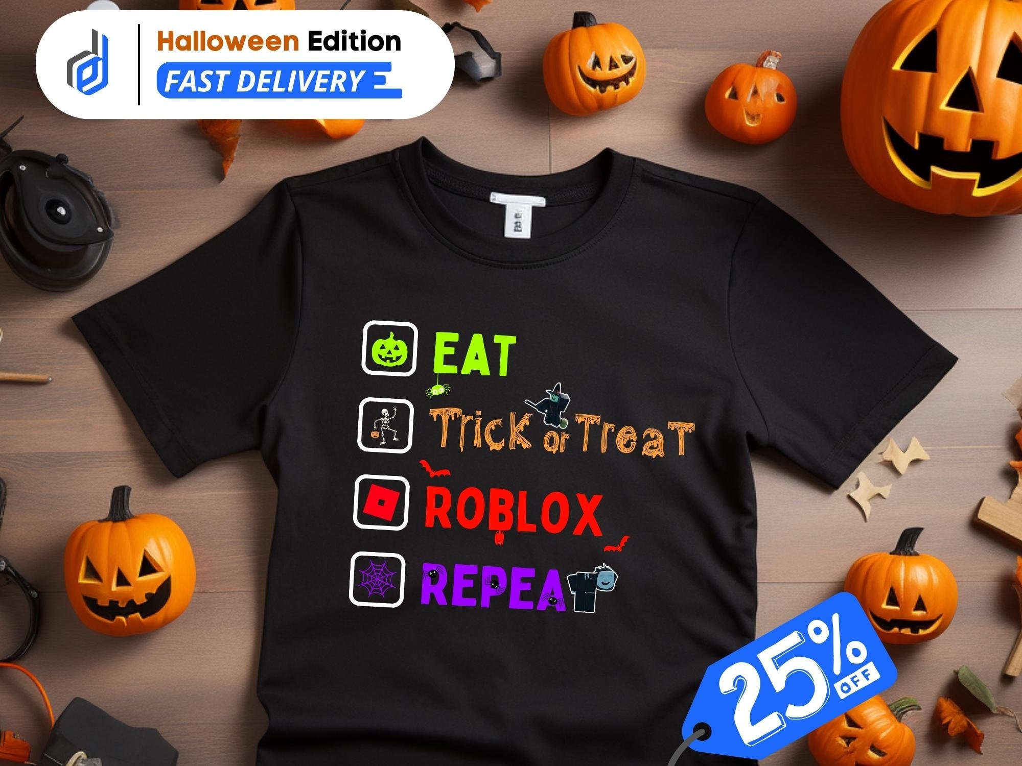 free t shirt halloween roblox｜TikTok Search