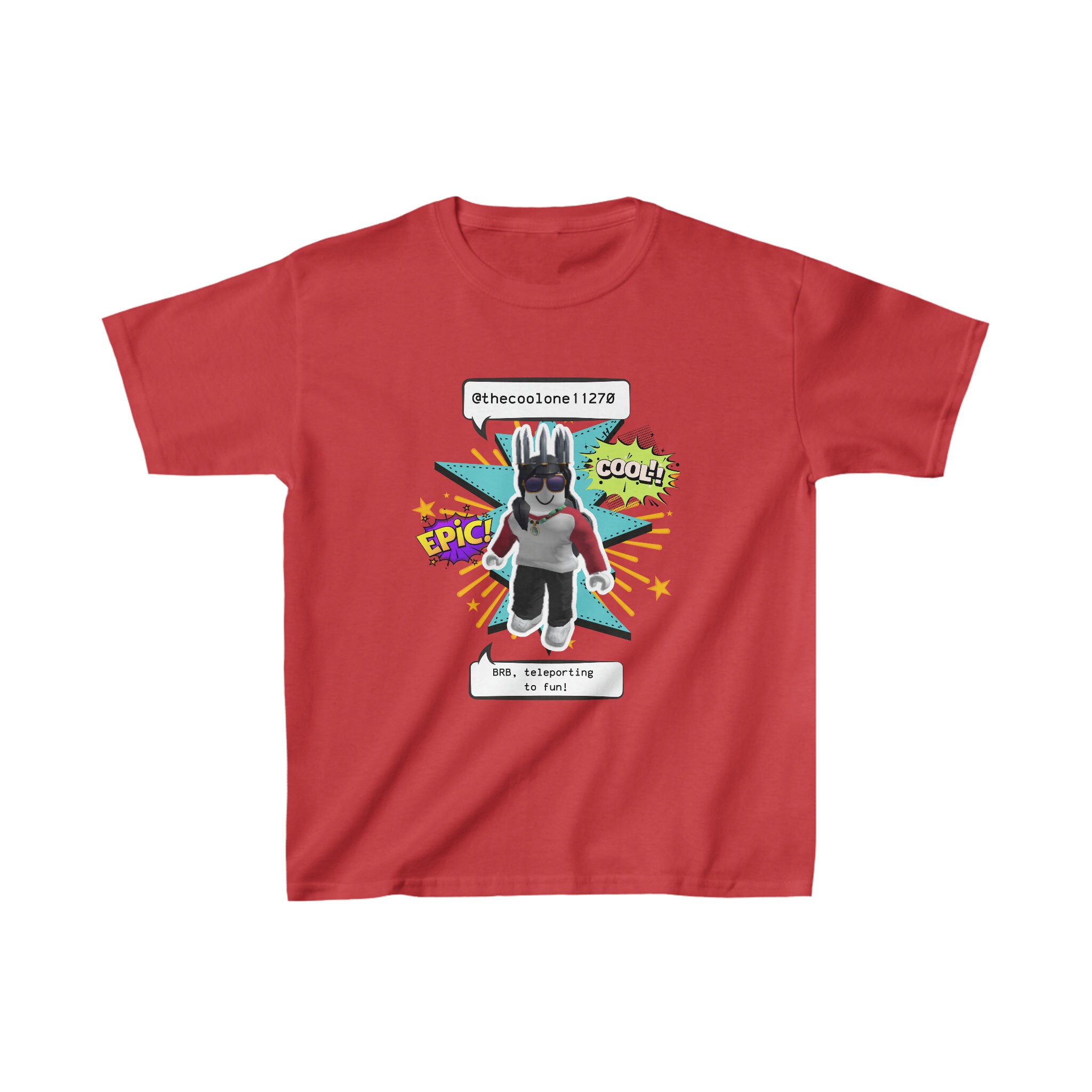 Roblox T-Shirt with Personal User Name Kids Shirt - Child & Adult - –  Furniture City Graphics