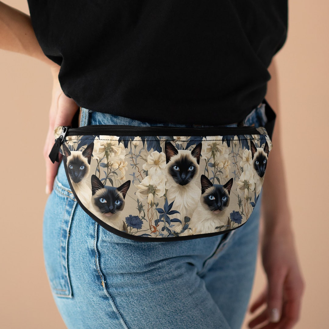 Retro Adorable Cat Fanny Pack Fun Stylish Chic Art Jumbo Etsy