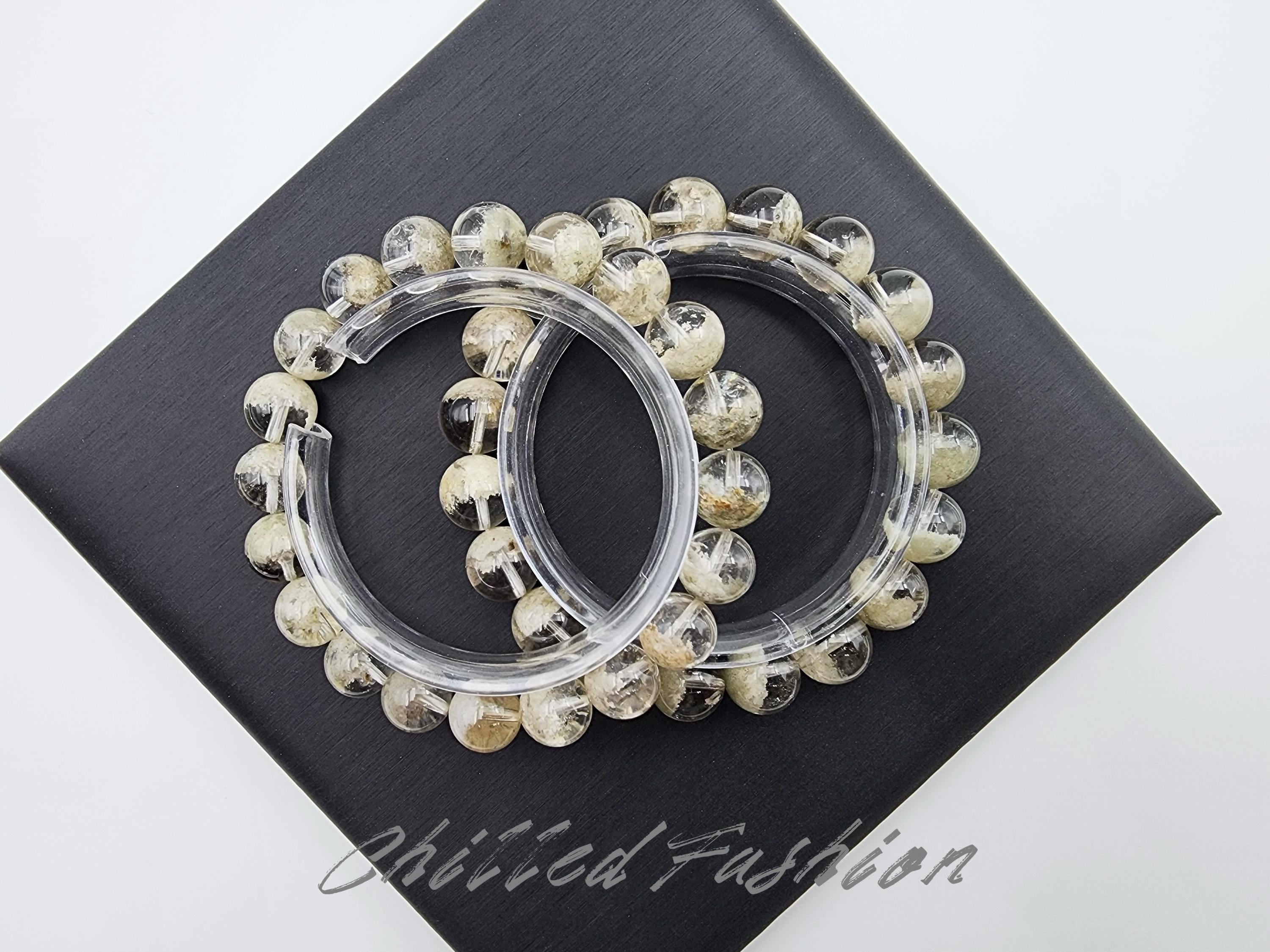 Matcha Green Phantom Quartz - Half Bowl Shape Beads - Natural