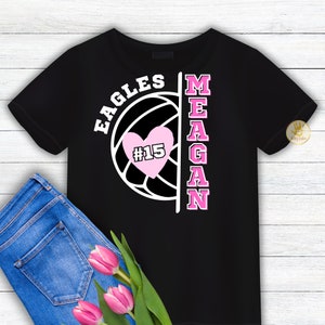 Volleyball Team Shirt, Custom Volleyball Tee, Personalized Volleyball Shirt