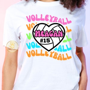 Volleyball Team Shirt, Custom Volleyball Tee, Personalized Volleyball Shirt