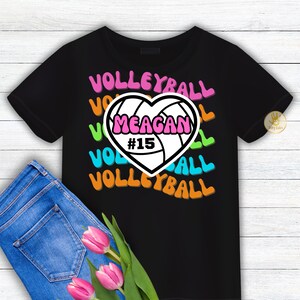Volleyball Team Shirt, Custom Volleyball Tee, Personalized Volleyball Shirt