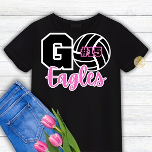 Volleyball Team Shirt, Custom Volleyball Tee, Personalized Volleyball Shirt