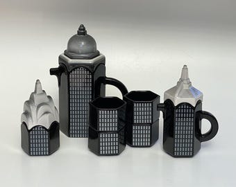 Jaren 80 Sarsaparilla City Cafe Koffieset art deco