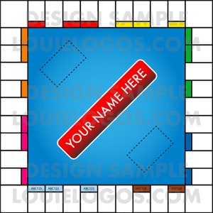 Benutzerdefinierte Monopoly-Board-Vorlage