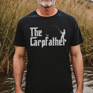 The Carpfather T-shirt, Funny Fishing Shirt, Mens Fishing Shirt, Fishing Dad Shirt, Humor Angling Shirt, Fisherman Gift, Carp Fishing Shirt