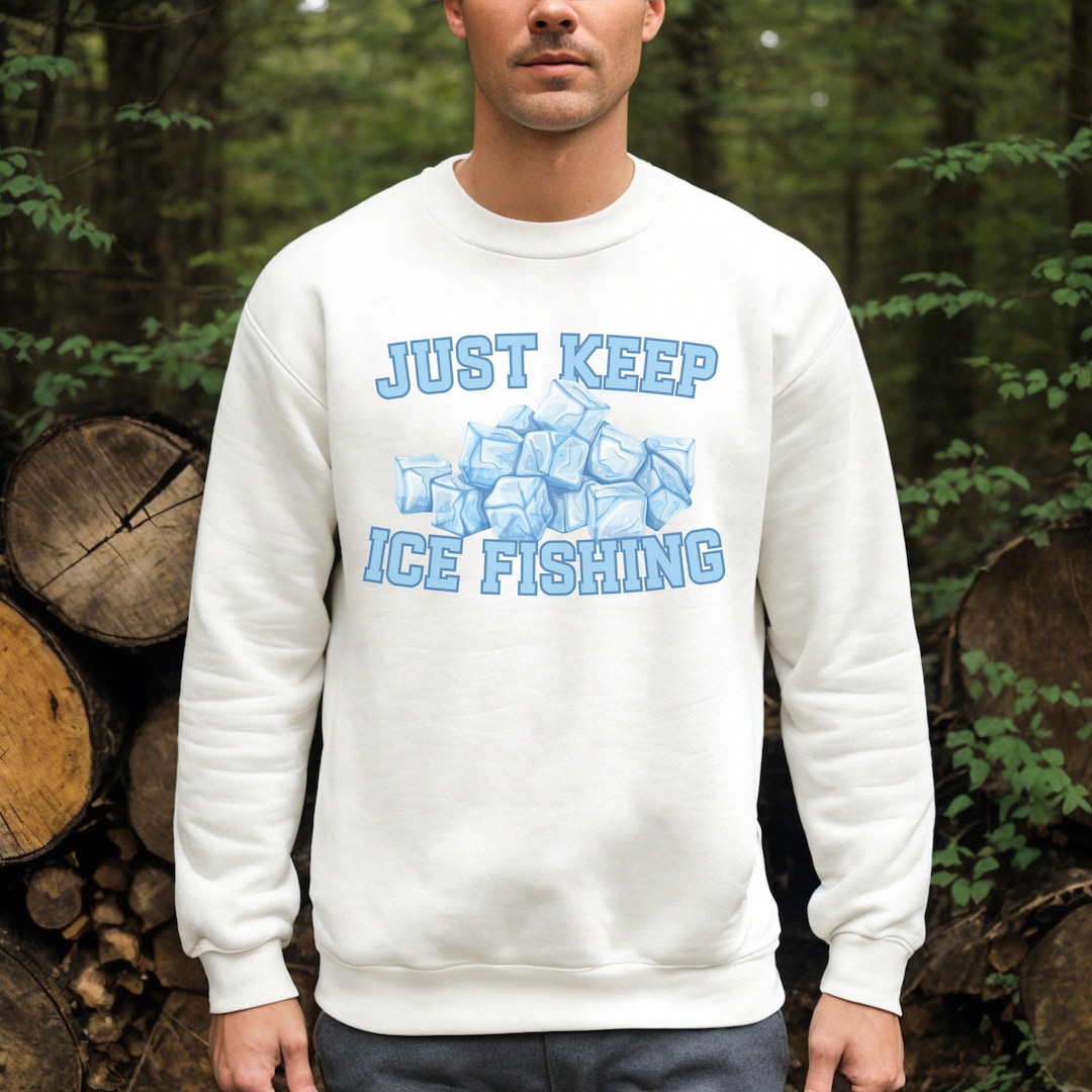 Ice Fishing Sweater Fishing Gift for Dad Ice Fishing Gift Etsy