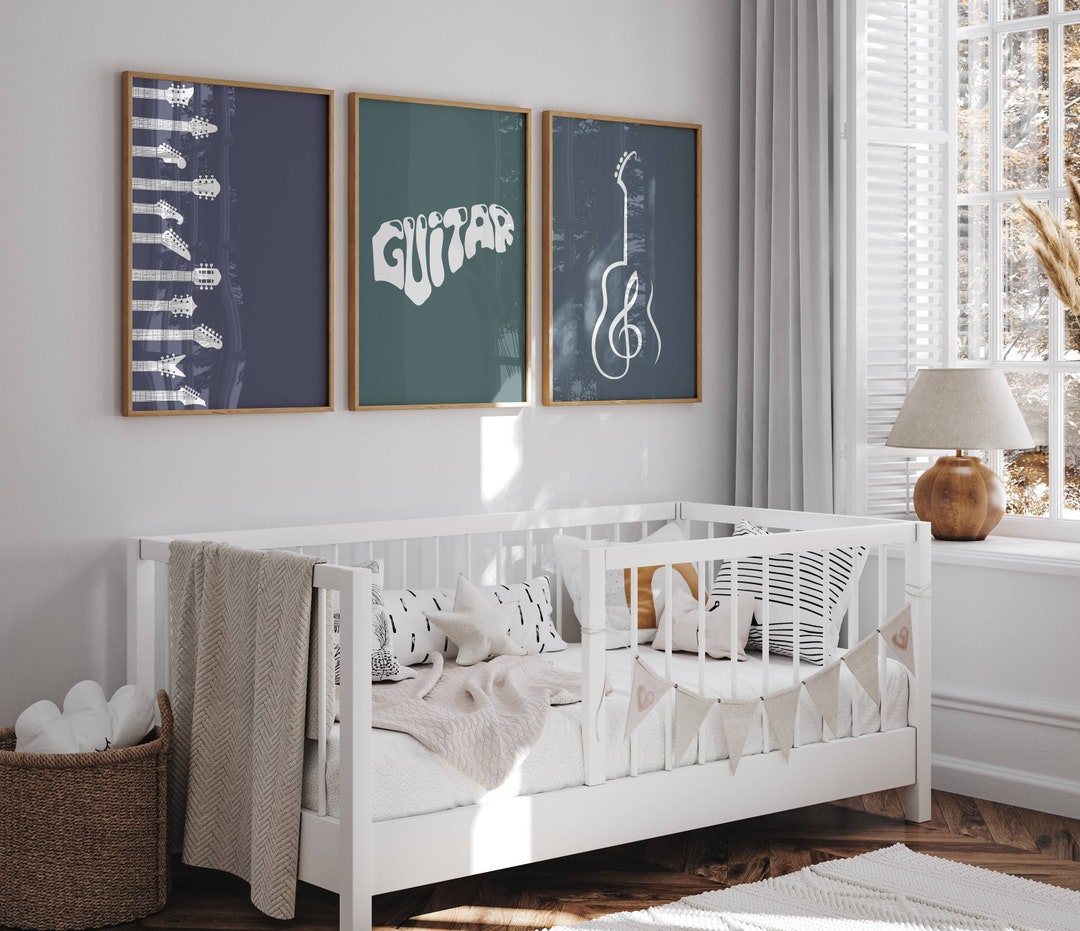 Guitar Music Strings Printable Wall Decor, Joyful Melodious Rhythm