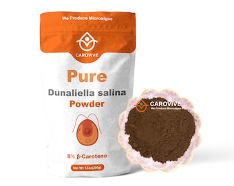HETCHYN Carovive Dunaliella Salina Powder 8% beta carotene - Rich in Natural Carotenoids, for Nutritional Supplements and Immune System