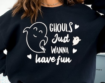 Halloween Geist Pullover, Ghouls Shirt, Boo Shirt, lustiges Gespenst Hoodie, Spooky Saison Geist Sweatshirt, Spooky Vibes Shirt, Halloween Geschenke