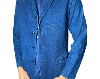 Abrigo vaquero vintage azul japonés