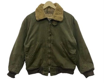 Chaqueta de cubierta del ejército estadounidense de 1943, rara y auténtica