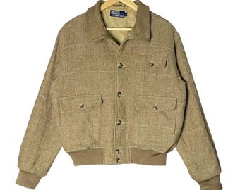 Chaqueta bomber de lana vintage de Polo Ralph Lauren