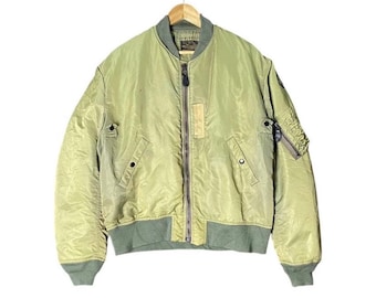 Chaqueta bomber de vuelo vintage de la Fuerza Aérea de EE. UU. de los años 70, tipo MA1
