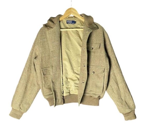 Vintage Polo Ralph Lauren Wool Bomber Jacket - Etsy