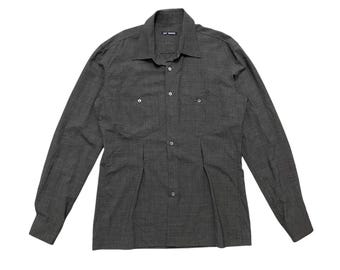 Camisa vintage de lana de invierno con botones de Raf Simons