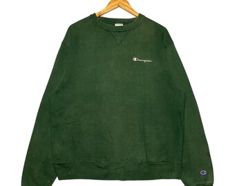 Sudadera vintage con logo pequeño bordado de Champion