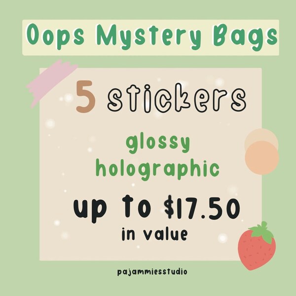 Genshin Impact Stickers | Oops Mystery Grab Bag | B Grade Sticker Pack | Oopsie Bag | Discounted Stickers | Cute Stickers | Planner Stickers