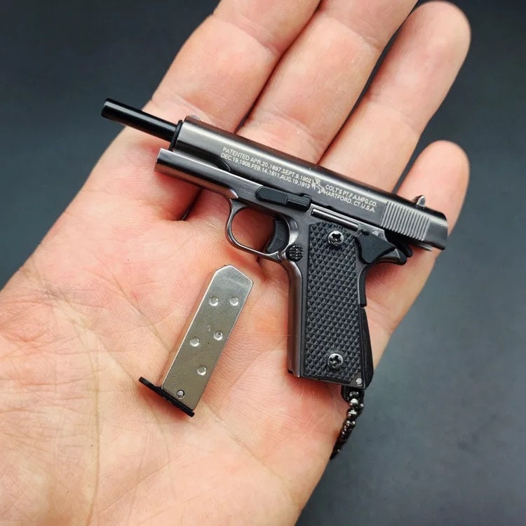 Replica 1911 Gun Metal Keychain Etsy