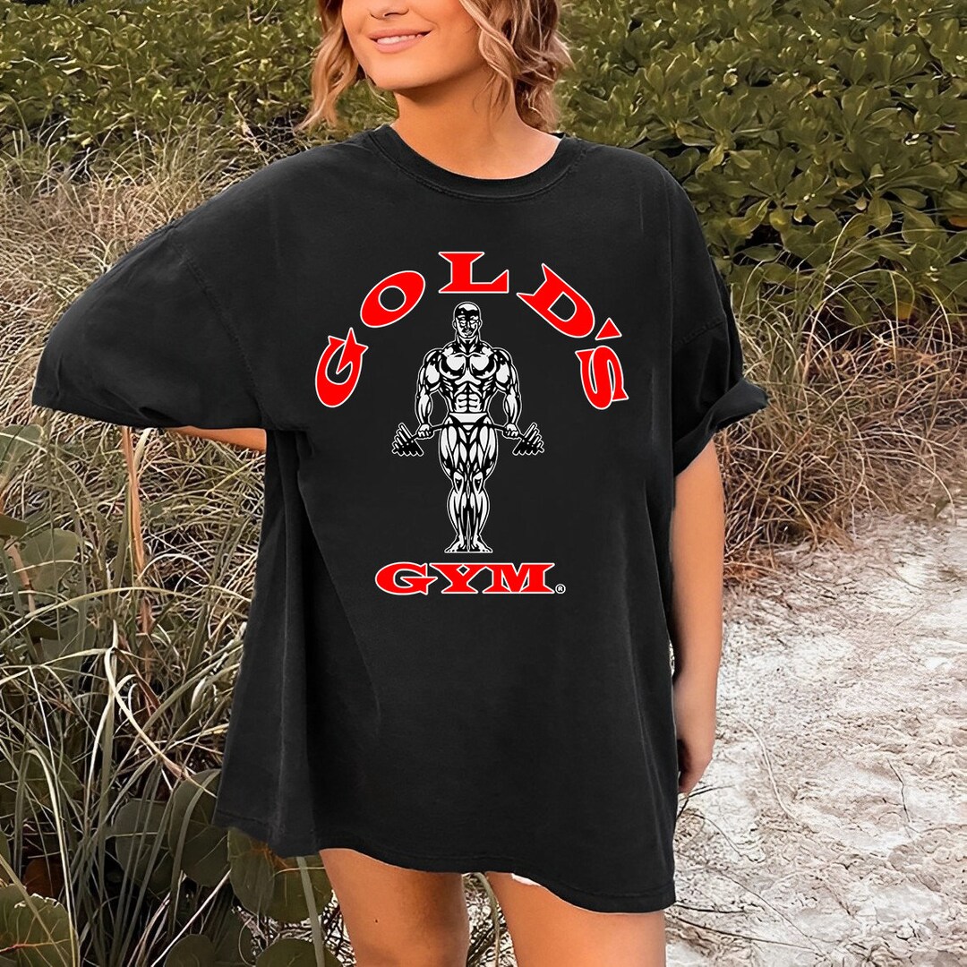 Gold s Gym Red Classic T shirt Workout Shirt Pump Cover Shirt Fitness Gift Weightlifting Shirt Exercise Tshirt Gift for Her Etsy Canada