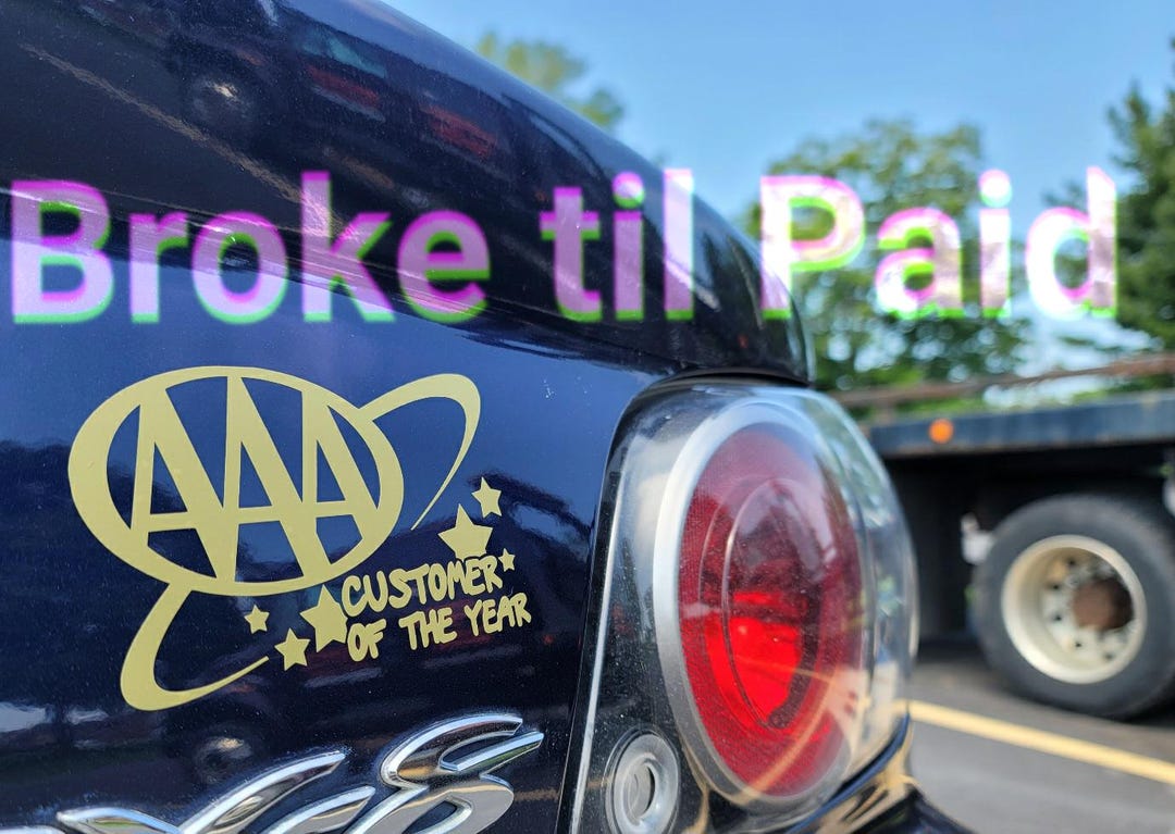 AAA Customer of the Year! Golden Vinyl Sticker - Etsy