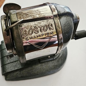 Boston Champion Pencil Sharpener - Etsy