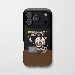 Telefoonhoesje Normal Activity, grappig skelet donkere humor MagSafe Cover (iPhone, Samsung)