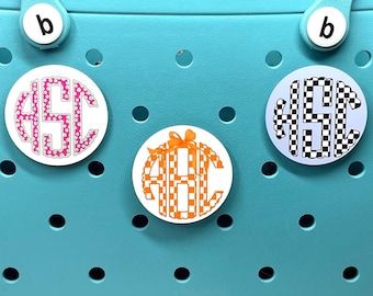 Personalized Monogram Bogg Bag Charm | Custom Monogram Bag Tag | Mom Bogg Bag Charm | Bogg Bag Bit Charm | Name Bag Charm | Bogg Bag Name