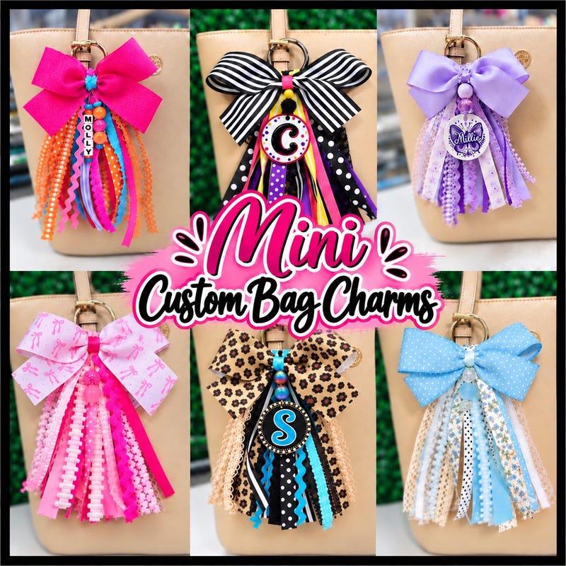 Top Ten Ribbons Ribbon Bag Tassel Charm - Etsy