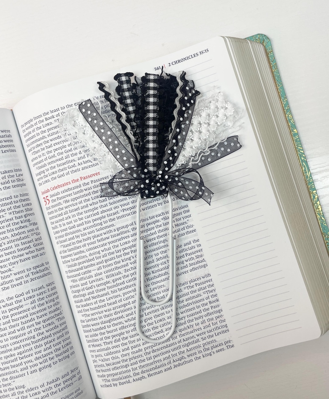 Paperclip Ribbon Bookmarks Jumbo Paper Clip Bookmark: Pink Ribbon Tassel Planner Accessory - Etsy