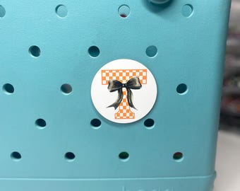 Tennessee Vols Bogg Bag Bow Charm | Vols Bow Charm | Tennessee Vols Bag | Tennessee Vols Bogg Bag Accessories | Rocky Top Vols Bow Charm