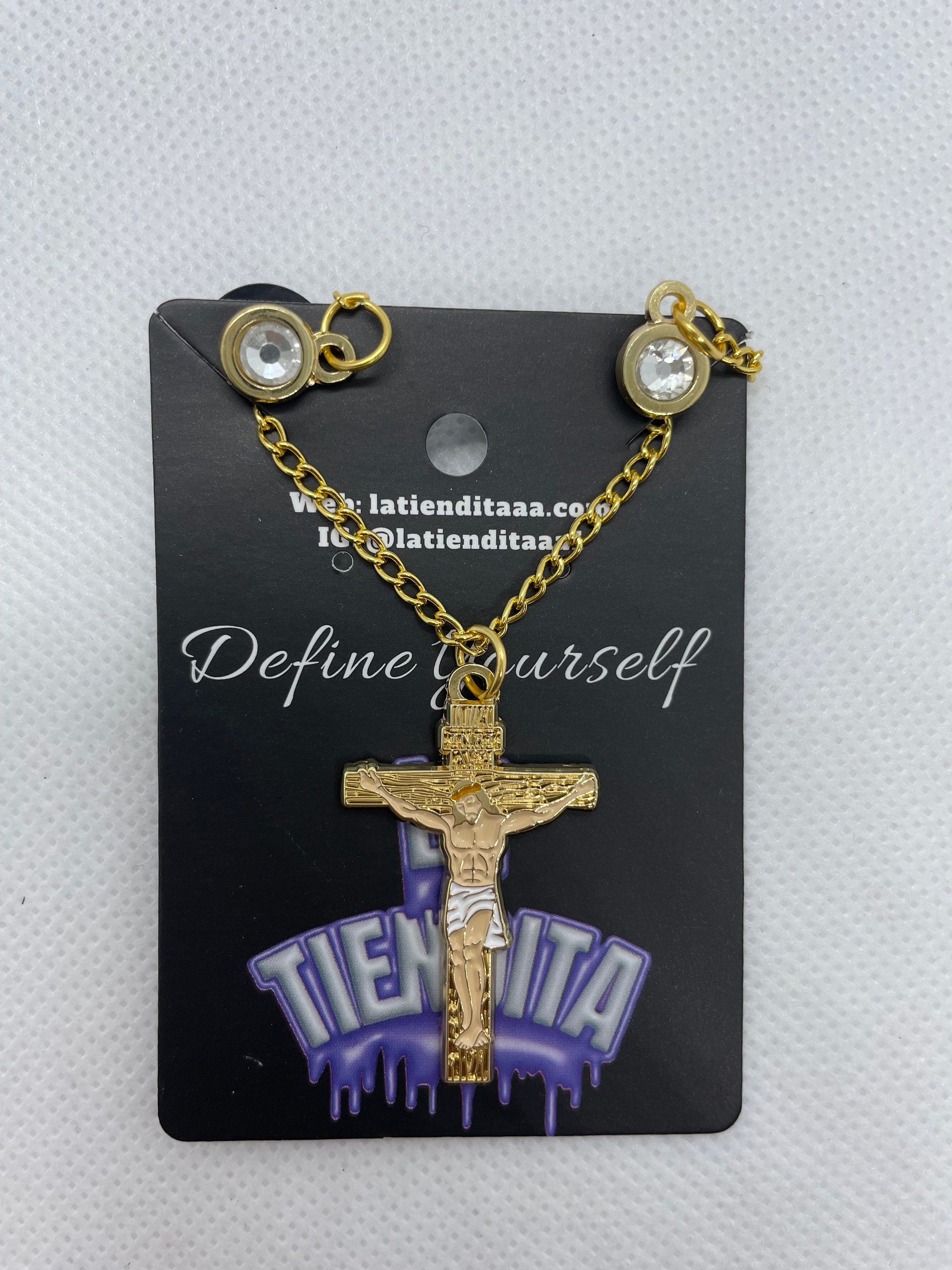 Chain Cross Metal Pin