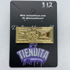 100 Bill Metal Pin