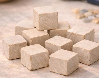 Mini Steinwürfel Blöcke 10er-Set für Heimwerker, Mosaik, Schreibtischdekor, Jerusalem-Stein