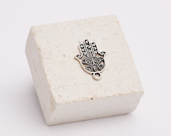 Small Hamsa Charm from Jerusalem,  Spiritual Evil Eye Protection Gift